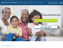 Tablet Screenshot of dentalgroupbourbonnais.com